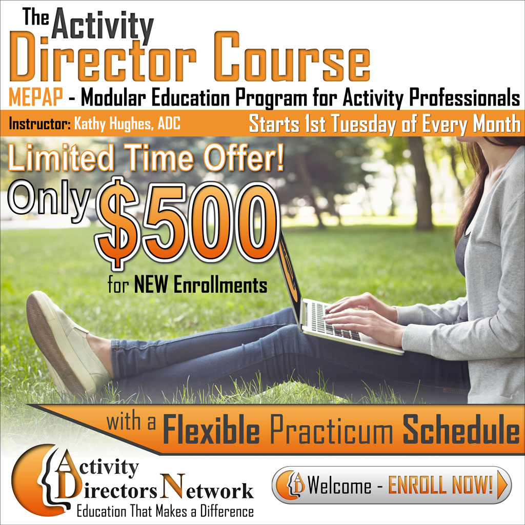 Activity Director Course - Next MEPAP Starts April 7th