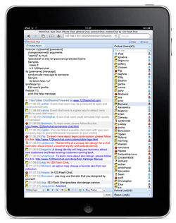 Register as a Member in Chat Room on iPad